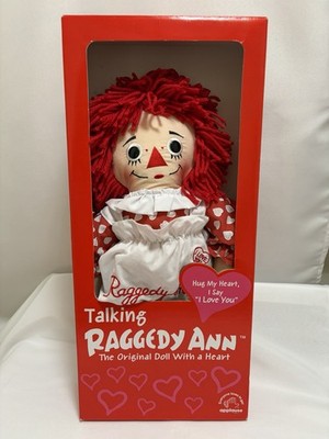 Applause Talking Raggedy Ann Doll Says  I Love You  Valentines Vintage in Box