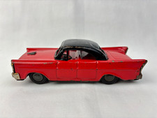 VTG 1957 Lincoln Premiere Tin Toy Friction Car Japan 6.5" Red  Black 84-8259