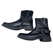 Lavorazione Artigiana Connor Men's Size 13D Brown Boots Biker Buckle Leather