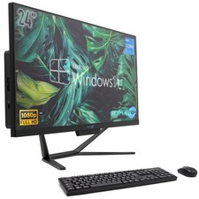 AIO All In One I7 24" 4GB 120GB Win 11 Pro Pc Computer Fisso Desktop Ufficio