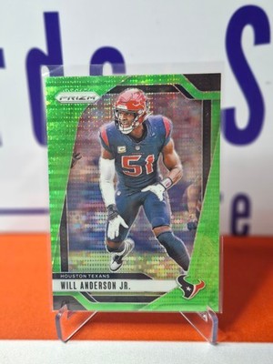 Nfl Panini Trading Cards Will Anderson 2024 GREEN PULSAR Prizm #116, Texans