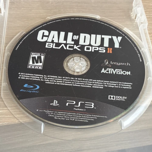 Call of Duty: Black Ops II by Activision for PS3 Shooter Game M-Rated 2012