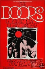 The Doors Lonnie Mack Cow Palace 1969 Ray Manzarek Randy Tuten Poster 2nd Pt