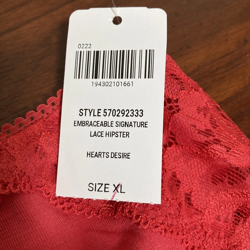 Bragas hipster de encaje coral SOMA TALLA XL segunda piel sensual Foto 4 de 4