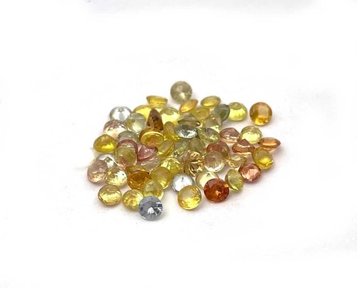 Lot En Gros De Gemmes En Rubis Naturels Ronds Facettés - Tailles 2.5mm à 5mm - Non Certifié