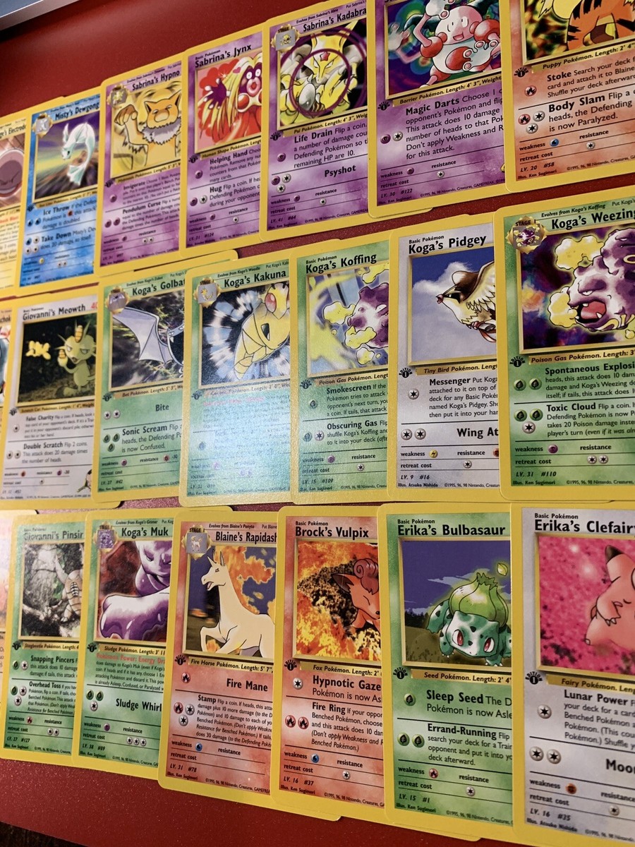 Pokemon Gym Challenge 1st Edition - Choose Your Card! 2000 Vintage