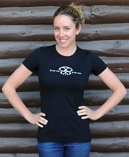 LL Skiptooth Skull Ladies Favorite T Shirt  Vintage Schwinn Bike Cruiser Bicycle