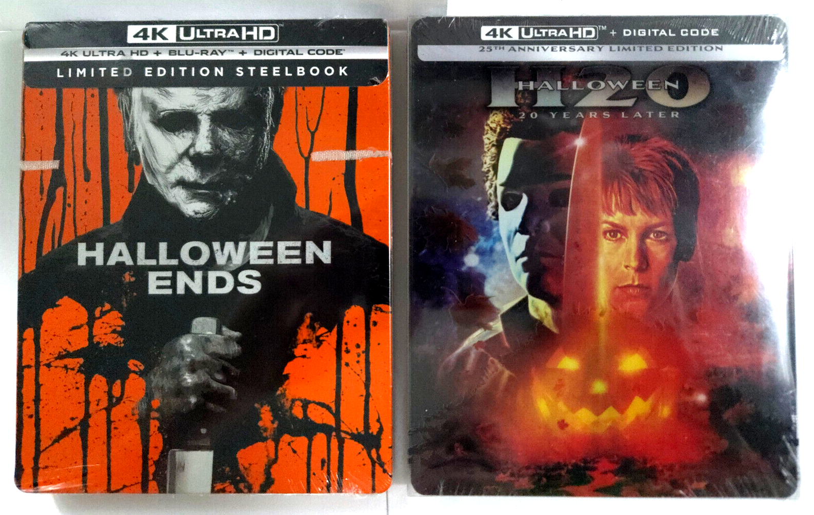 HALLOWEEN ENDS 4K+Blu-ray+Digital / HALLOWEEN H20 4K (2x HORROR STEELBOOK), image size:1587x1004