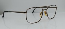 Vintage Luxottica 1004 T216 Brown Gold Pilot Sunglasses FRAMES ONLY Italy