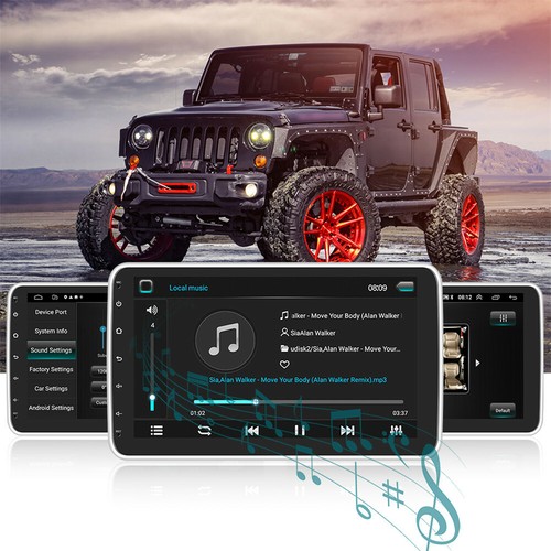 10.1'' Android 10 Car Radio Single 1DIN Touch Screen GPS Wifi MP5 Player - Picture 9 of 12