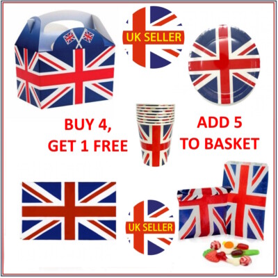 Union Jack Dekoration Wimpel Banner Parade Flagge Partytüten - Kaufen Sie 4 erhalten Sie 1 gratis