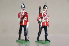 TROPHY MINIATURES BOER WAR BRITISH FOOT SOLDIERS & OFICER MARCHING oc