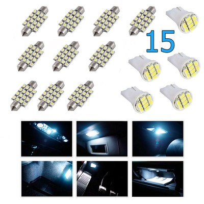 Lot 10 Ampoules LED Pour BMW E30 E46 - 5 Festoon 39mm + 5 T10, Blanc Froid, Neuf