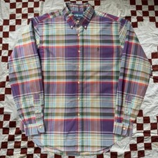 Vintage 1990s Polo Ralph Lauren Classic Fit Long Sleeve Button Down Shirt Size L