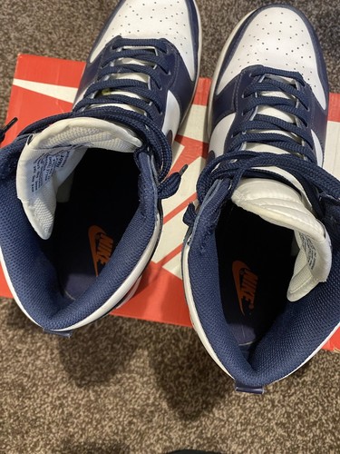 Nike Dunk High - Midnight Navy - Uk 10 - Eu 45 -us 11 - Picture 4 of 12