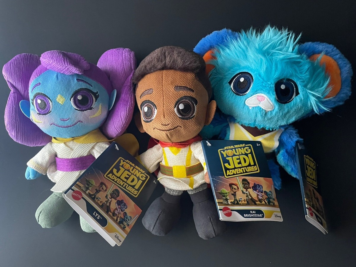 NEW Star Wars Young Jedi Adventures Plush Lot Figures 3 Lys Nubs