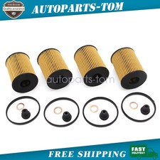 4pcs Engine Oil Filter with Seals Pack Fit for 2021-2022 Hyundai Santa Fe