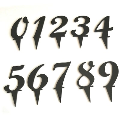 Number Cake- Und Cupcake-Topper, Viele Farben Und Größen, Script-Schriftart