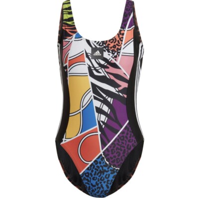 Adidas Women's RICH MNISI Cross Back One-Piece Swimsuit