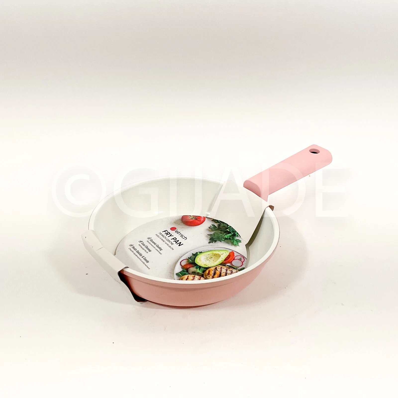 Oelmic Ceramic Coating Non-stick 7.8" Frying Pan Cookware Pink New
Opens in a new window or tab