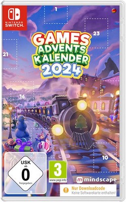 Nintendo SWITCH Spiel Games Adventskalender 2024 24 Kalender NEU NEW 55