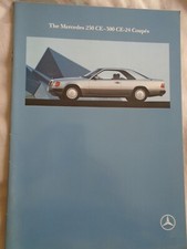 Mercedes 230CE - 300 CE-24 Coupes range brochure May 1990 UK market