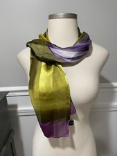 ADRIENNE VITTADINI 100 SILK SCARF 52  X 11  