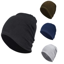 Tactical Windproof Fleece Watch Cap Beanie Hat Warm Skull Cap for Cold Weather