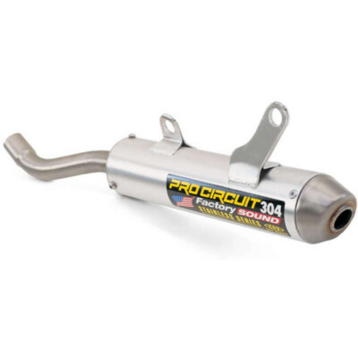 PRO CIRCUIT 304 Schalldämpfer Aluminium gebürstet/Endkappe Edelstahl für Kawasak