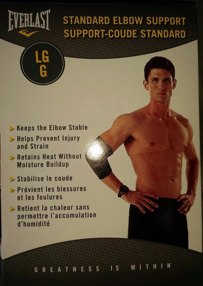 Soporte de codo EVERLAST tamaño estándar grande LG negro Foto 4 de 4