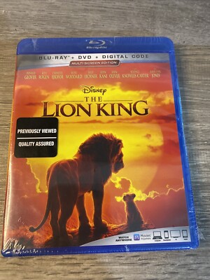 The Lion King Blu-ray DVD Digital Code 2019 Donald Glover Seth