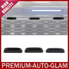 3pcs Smoked Front Bumper Grill Grille Light Cover Trim For Ford F150 Raptor 21+