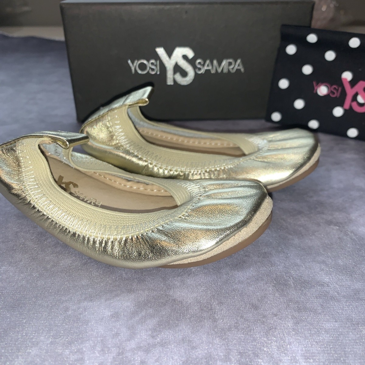 Rose Gold Yosi Samra Gold Flats Yosi Samra