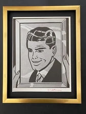 Roy Lichtenstein | Vintage 1970 Signed | Mounted  & Framed Offset Lithograph 