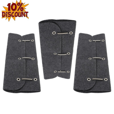 Labwork RV Step Covers 3pcs Gray Wrap Around Camper RV Step Rug Carpet 20'' Width