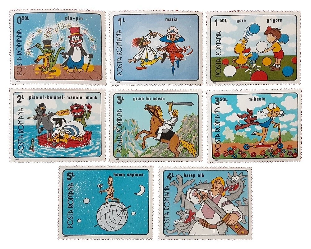 En excelente estado nunca abisagrado/estampillada sin montar o nunca montada Disney sellos de Rumanía