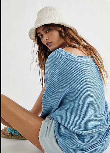 Free People Pixie Crocheted Knit Bucket 