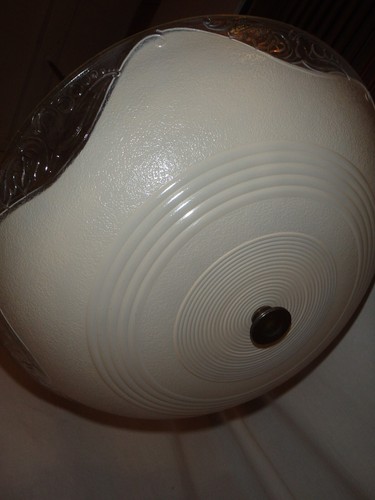 Antique 30s Art Deco Glass Shade 3 way switch Light Fixture Chandelier Original - Picture 8 of 12