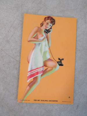1943 HOT'CHA GIRLS MUTOSCOPE CARD YES MY DARLING DAUGHTER EARL MORAN
