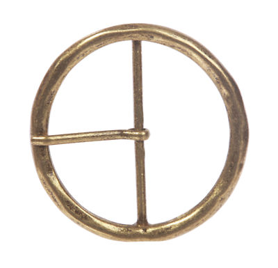 2 3/4'' (70 mm) Single Prong Round Circle Center Bar Belt Buckle