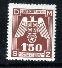 BOHEMIA & MORAVIA GERMANY STAMP WWII OCCUPATION   MH LOT 12452