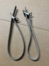 Paire de Cale pieds vélo ancien vintage LAPIZE avec sangles en cuir