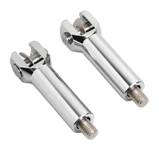 Chrome 2.75" Rear Foot Peg Support Mount Clevis For Harley Fat Boy FLSTF Softail