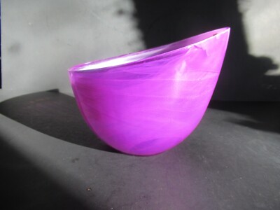 SEA Glasbruk Sweeden Candy Bowl Purple Cerise