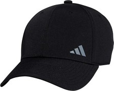 adidas Women's Backless Ponytail Hat Adjustable One Size, Black/Black/Grey