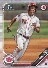Lot of (10) 2019 Bowman Draft ERIC YANG 1st Rookie Card #BD-118 Reds