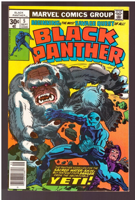 BLACK PANTHER # 5, Marvel 1977, Zust. 1+ (VFN+), Jack Kirby, cent copy
