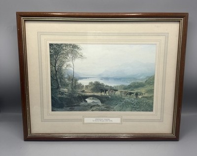 Lake District ''Derwent Water'' von Samuel Bough gerahmter Druck