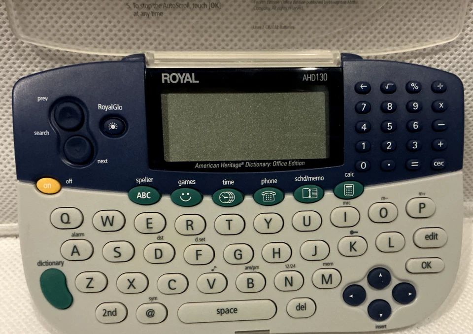 Royal AHD130, edición de oficina de diccionario Foto 2 de 4