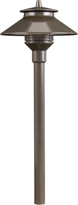 FX Luminaire by Hunter PL-LED20W-18R-BZ - Path Light Fixture with 18'' Riser Alum